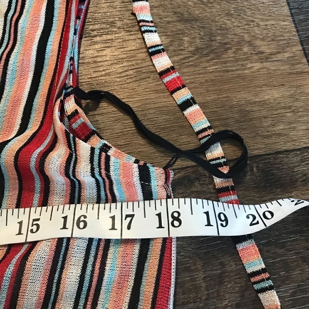 Zara Trafaluc Size Small Striped Beach Dress NWOT - Picture 7 of 12